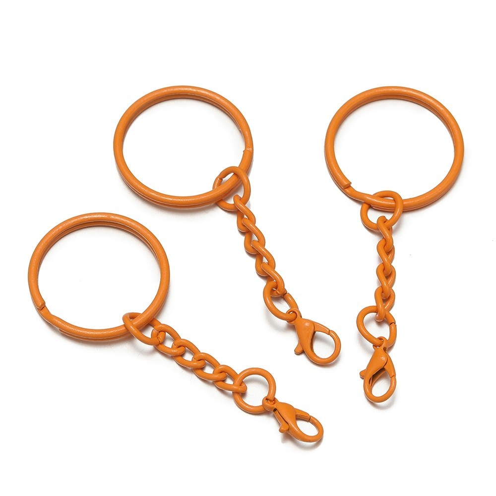 St.kunkka 5pcs10pcs 2565mm Iron Color Paint Keychain Lobster Clasp with ...