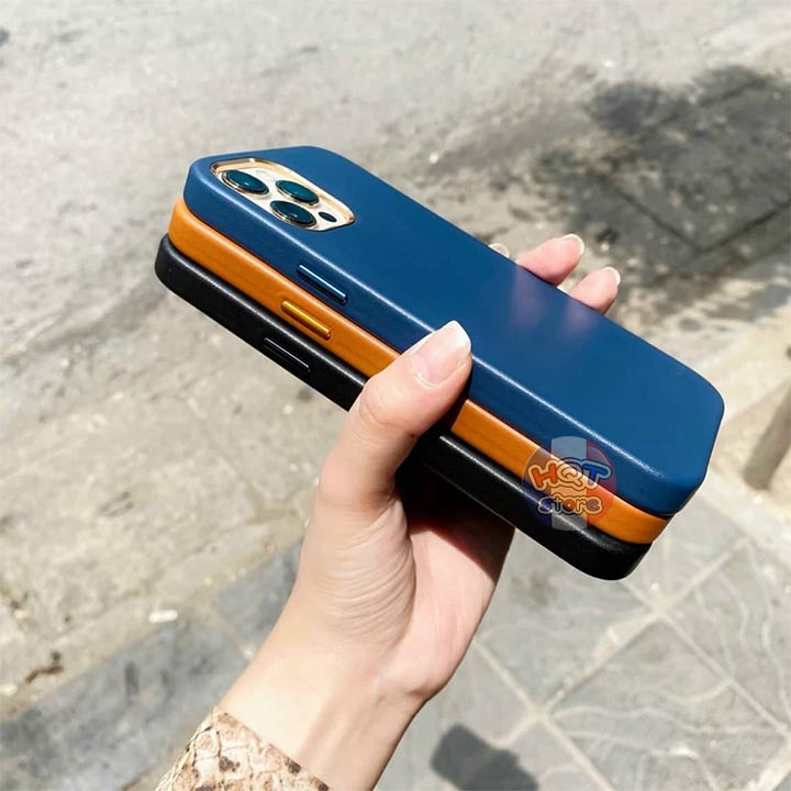 Ốp lưng da Mutural Stylish Leather Case cho IPhone 12 Pro Max