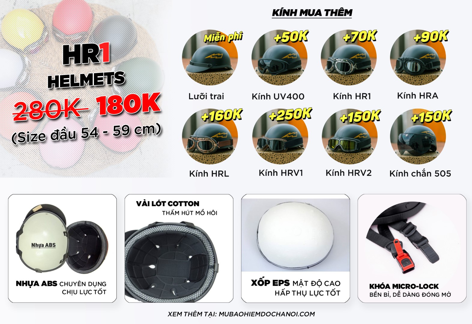 Mũ Bảo Hiểm Nửa Đầu Thú ABS – Corgi Mông/ Mặt