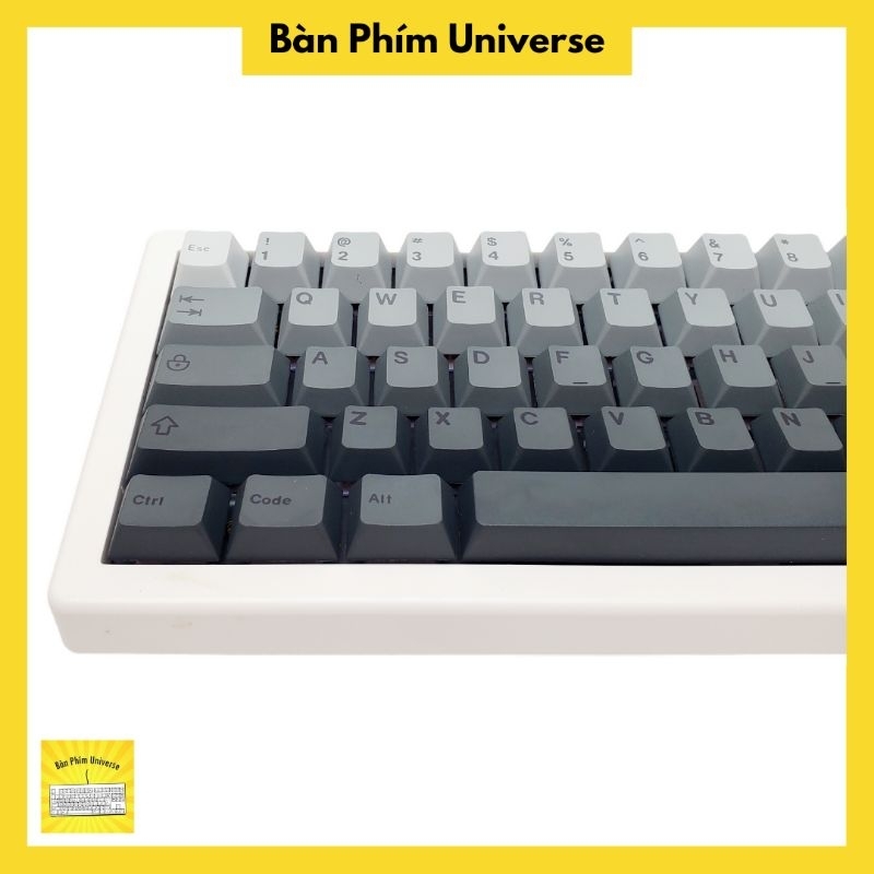 Keycap gradient đen - keycap pbt profile cherry 124 phím - keycap đen gradient cho bàn phím cơ - bàn phím universe