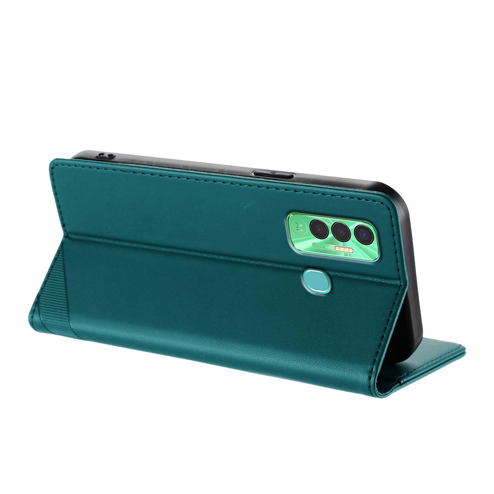 lthmy for Tecno Spark 7P Slim Leather Case Flip Wallet Cover with Card Holder Magnetic Closure Stand Case. 