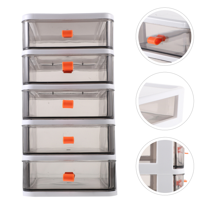 UEETIQ Storage Bins Office Table Multifunction Desk Drawer Type Case Drawers Organizer Shelving Unit