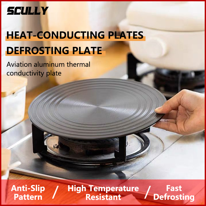 Heat Diffuser For Gas Stovetop Glass Cooktop, Aluminum Defrost Tray