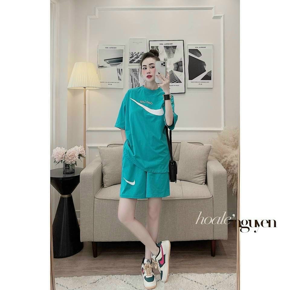 Sét bộ đùi thể thao in logo nike thời trang