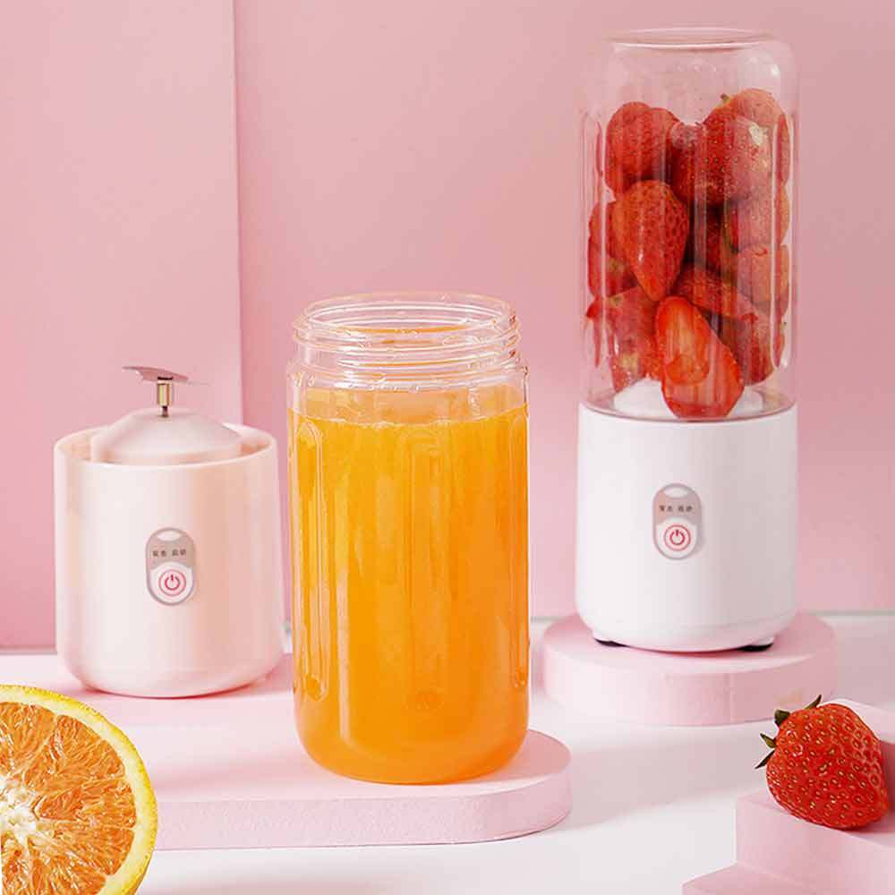 Juicer Juice Blender for Fruit and Vegetables  Protable Electric Fruit Juicer Fruit Extractors Squeeze Portable Juicer Blender Rechargeable Blender Juicer Tumbler Heavy Duty Vegetables Fruit Juice mixer with 6 Blades Wireless