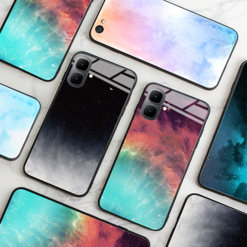 Phone%20case%20For%20infinix%20Smart%2010%20Plus%20Back%20cover%20Tempered%20Glass%20Cover%20Starry%20Sky%20Mirror%20Couple%20Design%20cover%20For%20infinix%20Smart%2010%20Cover%20cases%20-%20Image%204