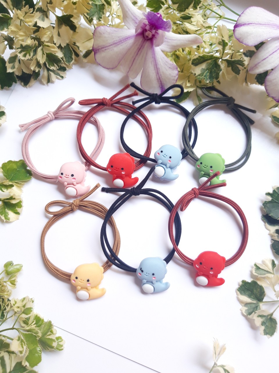 Combo 5 Cột Tóc Khủng Long Siêu Xinh( Hàng Đẹp Bền, Chắc, Hình Thật).