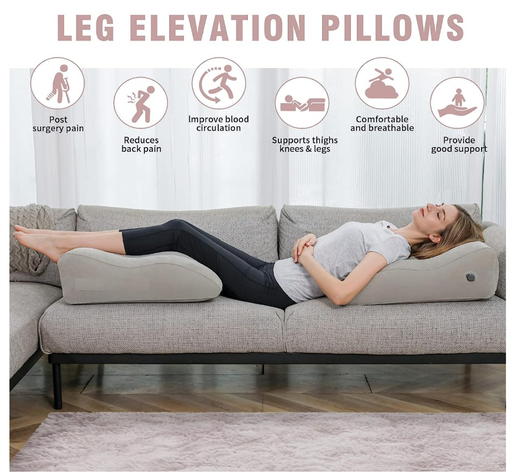 Inflatable Leg Elevation Pillow, Wedge Pillows for Sleeping - Main Image