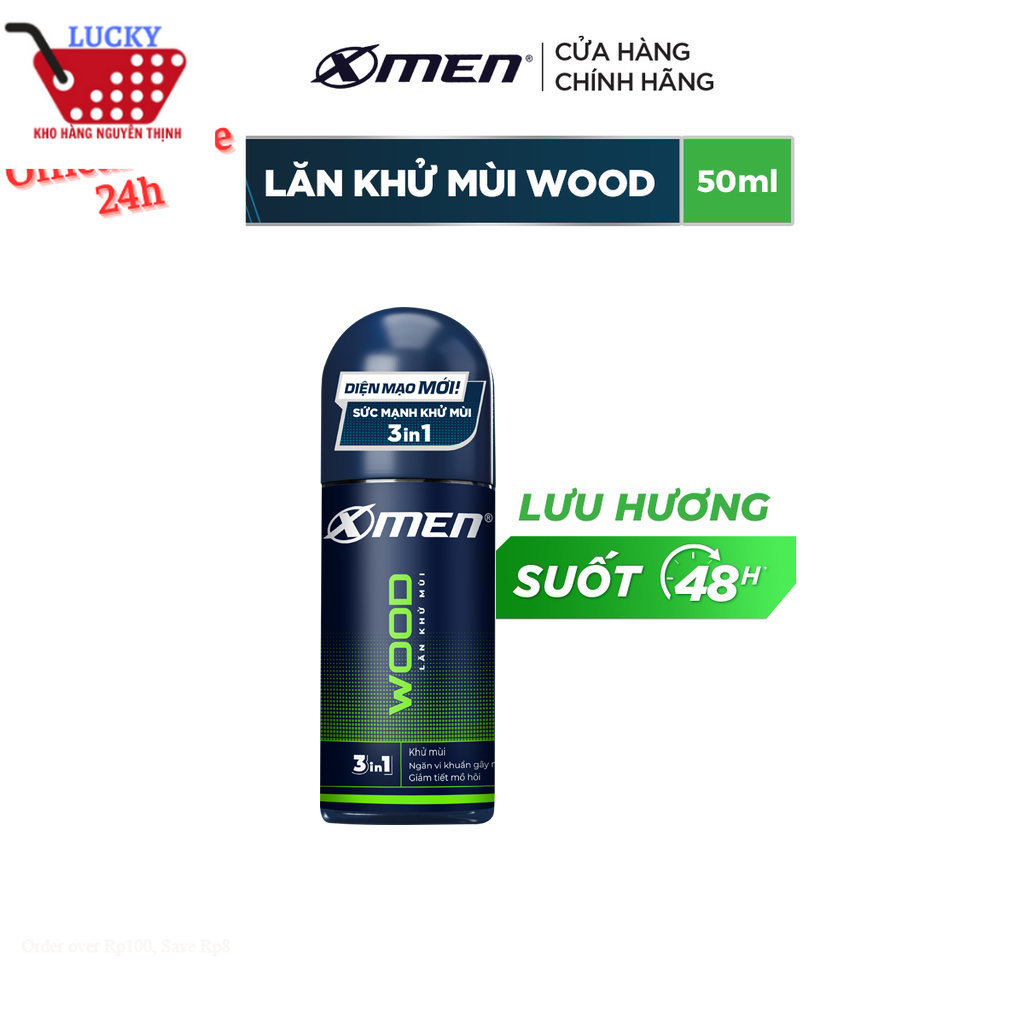 Lăn khử mùi X-men Fire/ Wood 50ml