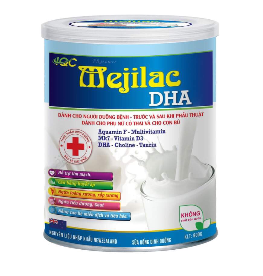 Hộp 400g] Sữa Bột DHA Mejilac Bổ Sung Aquamin F, MK7,Vitamin D3, DHA