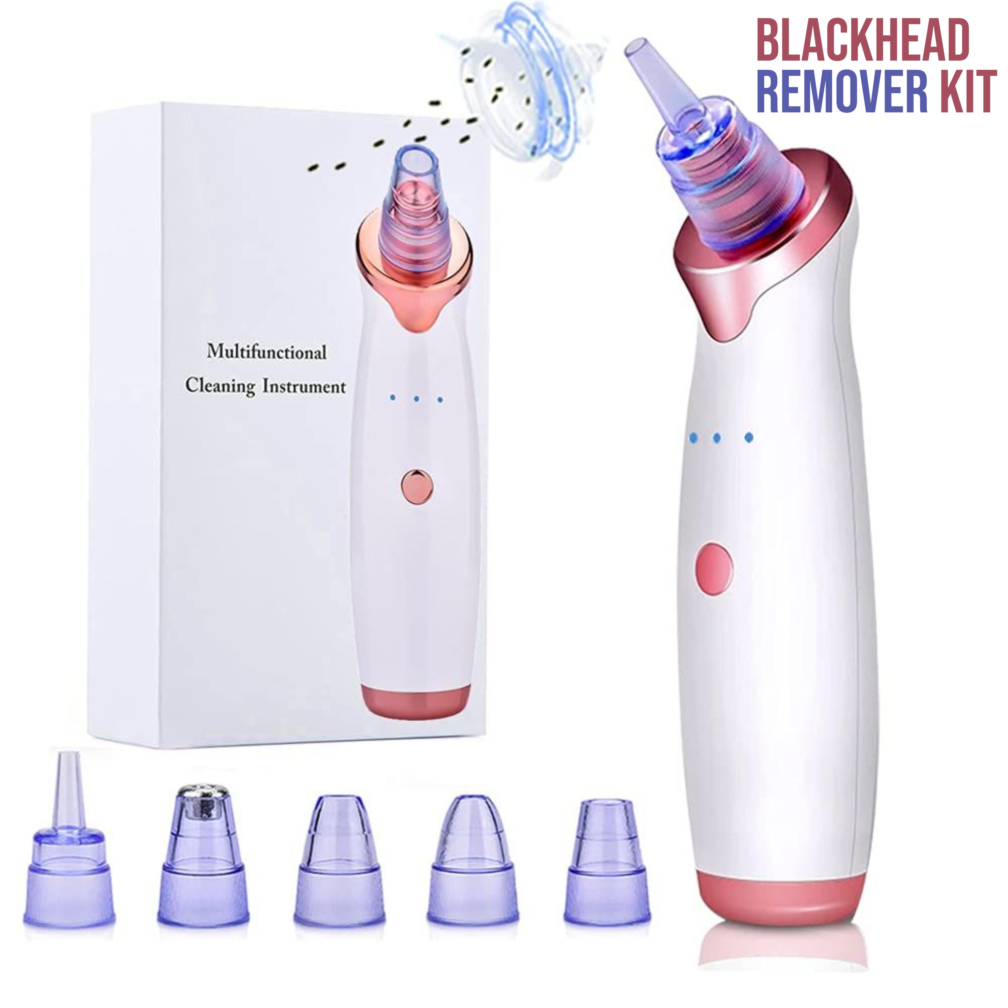 Suction Blackhead Remover Electric Vacuum Acne Extractor Pores Deeply Cleaning Tool Whitehead Multifunctional Skin Care Beauty Device. 