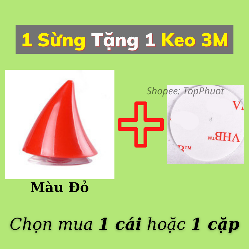 Sừng Gắn Mũ Bảo Hiểm Đẹp Và Độc - Nhiều Màu Lựa Chọn