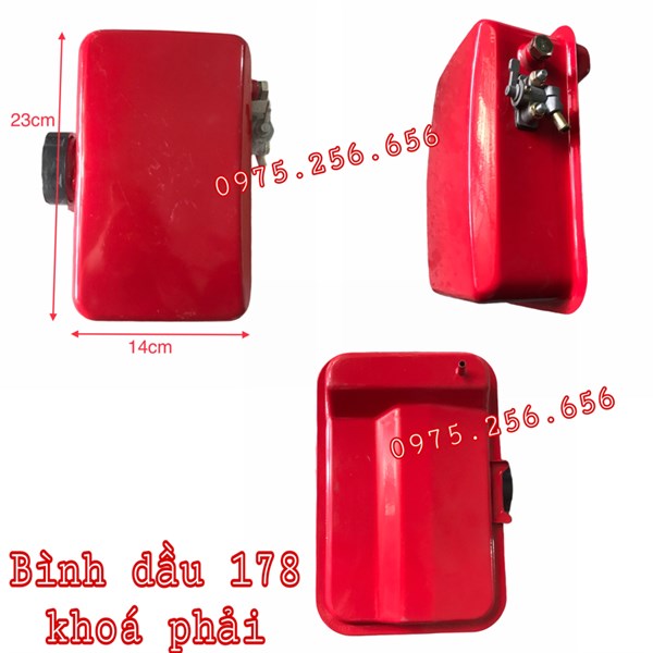 Bình Dầu 178 khóa Phải phụ tùng máy cày phụ tùng máy nông nghiệp phụ tùng Hùng Lỳ