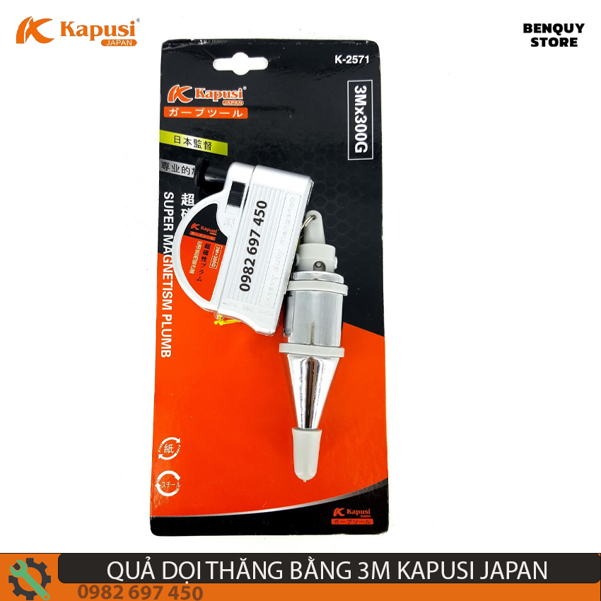 Quả dọi từ tự động kapusi japan giữ thăng bằng 3m, lập lòn từ tính. công nghệ nhật bản