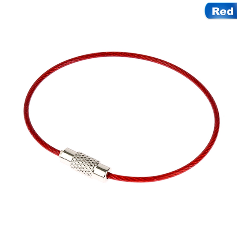 Loop Rope Through Key Ring NEW 【Satisfaction guarantee】2pcs 1.5*150mm Keychain Tag Rope Stainless ...