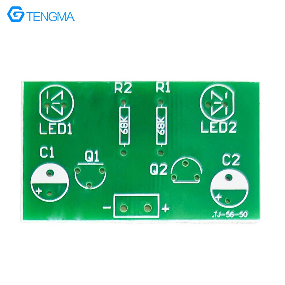 Đơn giản mạch flash đa dao động hài hòa tự làm bộ dụng cụ hàn thử nghiệm điện tử đào tạo lắp ráp các bộ phận