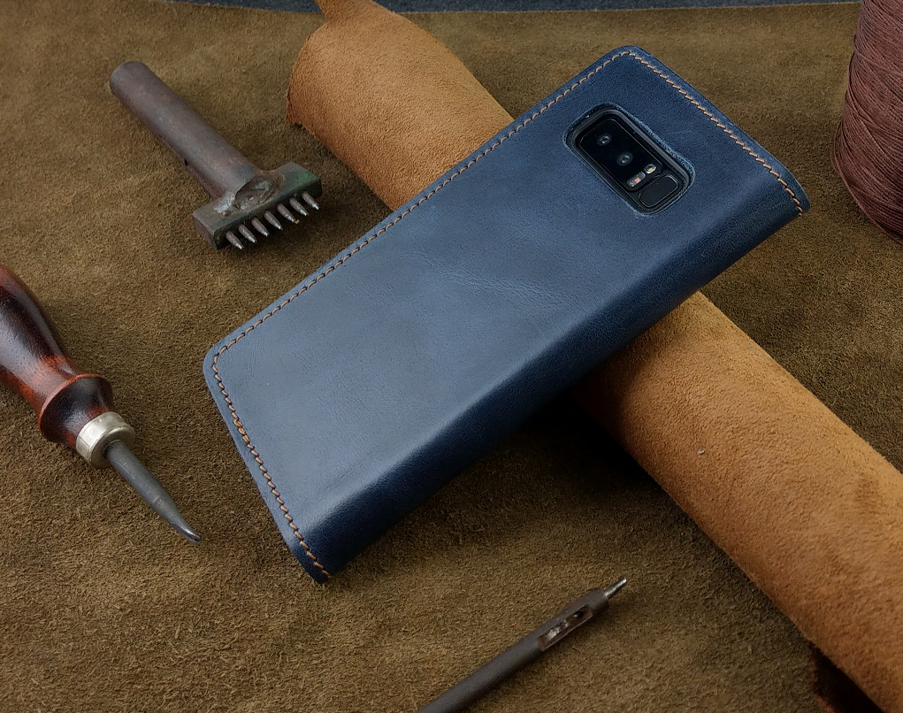 Bao Da Samsung Galaxy Note 8 Handmade Da Bò Thật