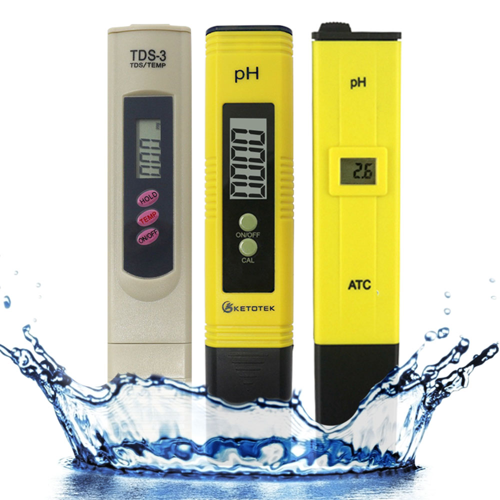 Digital Atc Ph Meter Water Tester Automatic Calibration Tds Meter Lcd ...