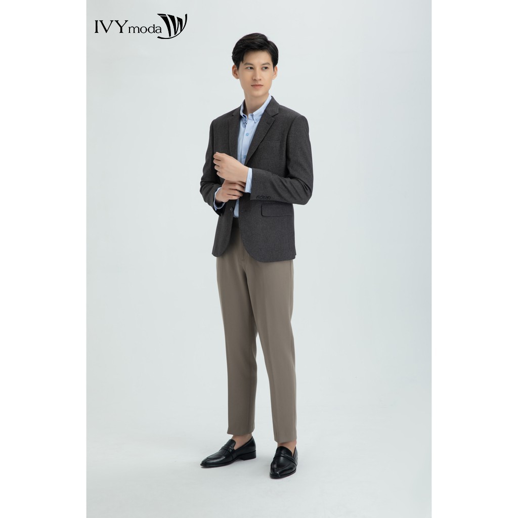 Áo vest dạ cổ 2 ve nam ivy moda ms 67e2748