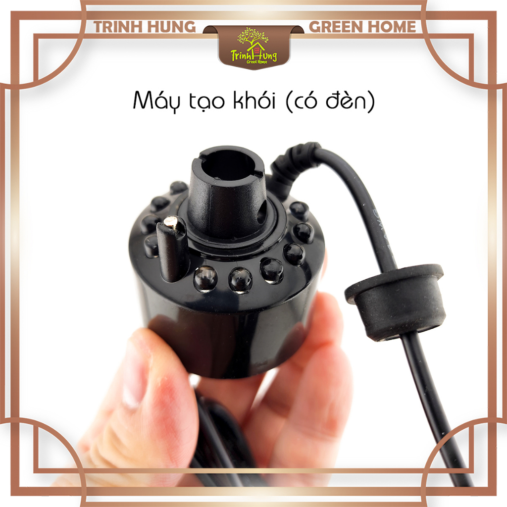 Máy tạo khói, máy phun khói loại có đèn và không đèn - dùng cho bể cá, tiểu cảnh, non bộ, bán cạn, terrarium