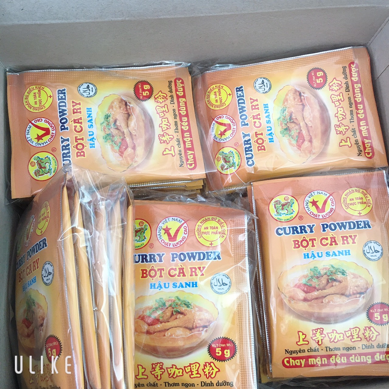 combo 5 gói bột cà ri hậu sanh thơm ngon