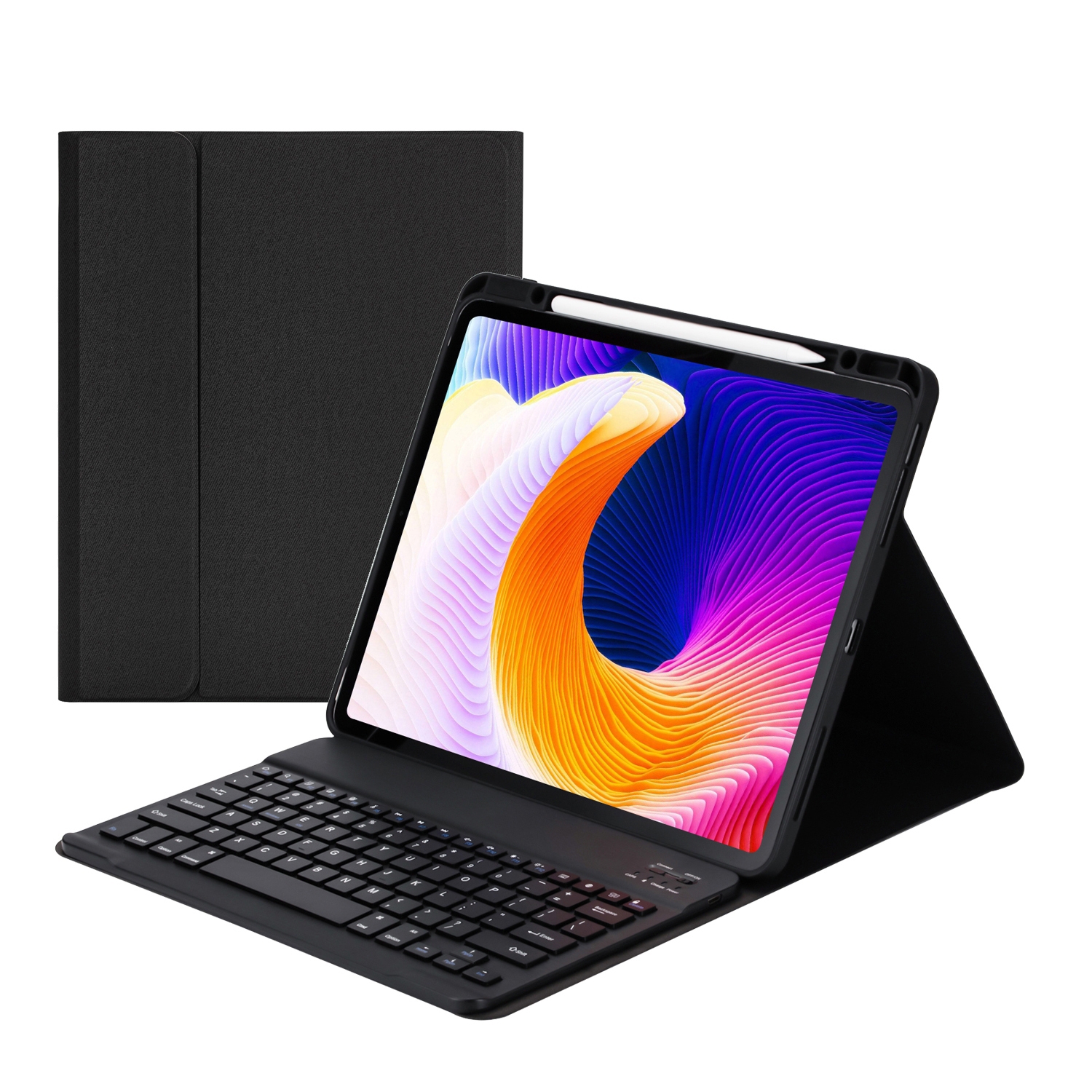 HK132 Detachable Plastic Bluetooth Keyboard Case with Holder & Pen Slot For iPad Pro 12.9 inch 2021 / 2020 / 2018.