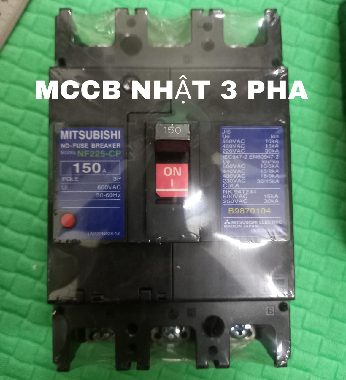 APTOMAT 3 PHA NHẬT BẢN 150A 175A MCCB
