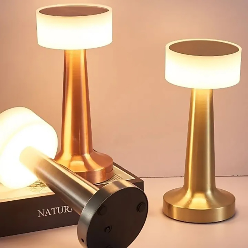 Vimite LED Bar Table Lamp Night Lighting Desktop Light USB Rechargeable Wireless Touch Restaurant Bar Bedroom Decorative Atmosphere Lights