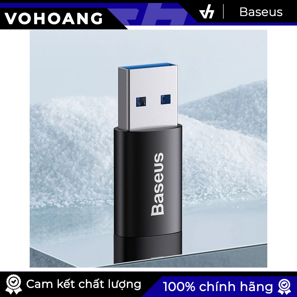 Đầu chuyển cao cấp Baseus USB-A to TypeC LVL003