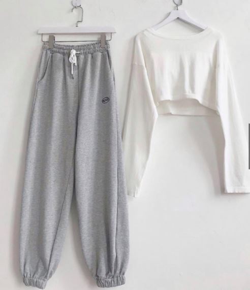 Quần Jogger x Croptop