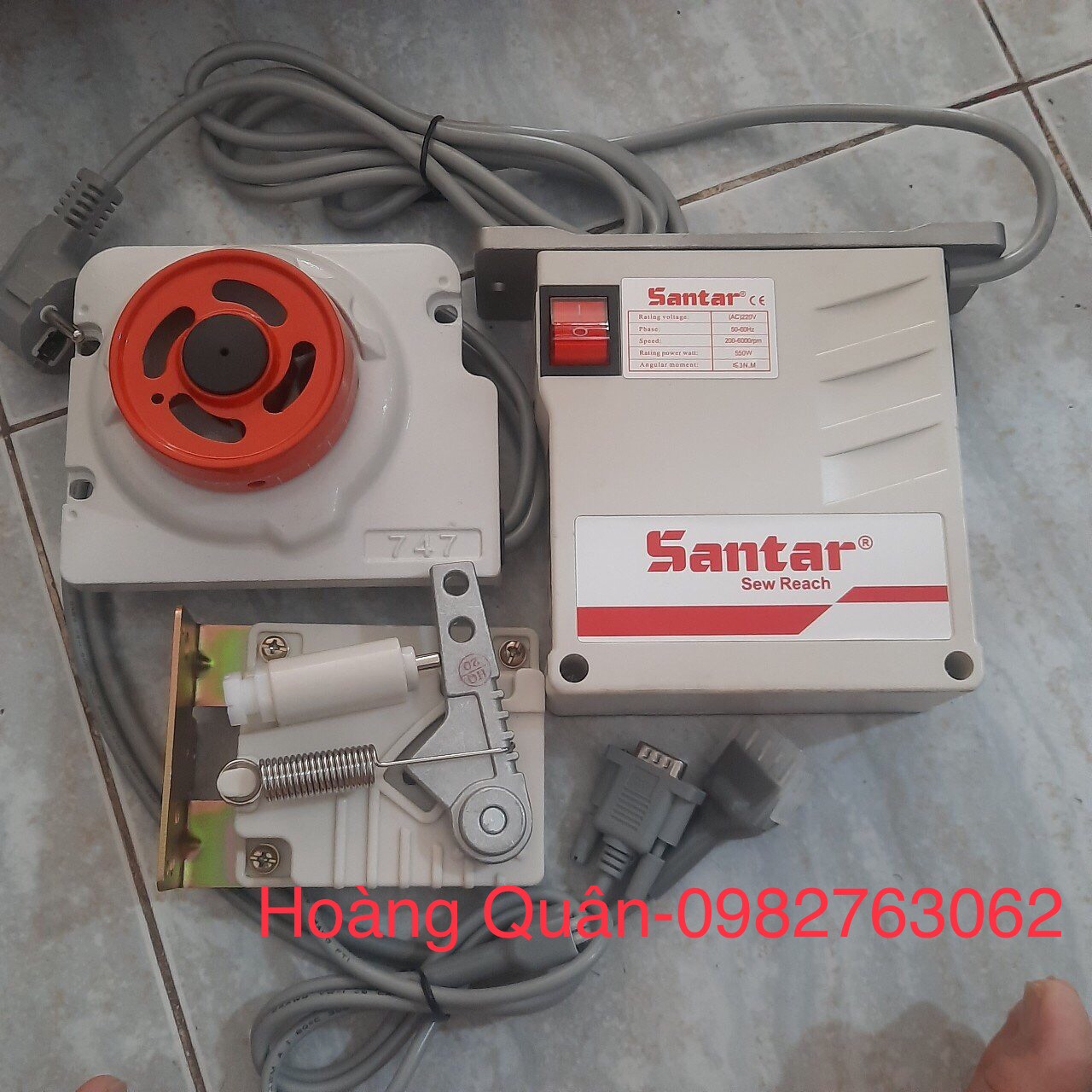 Bộ mô tơ liền trục 747 vắt sổ đủ bộ