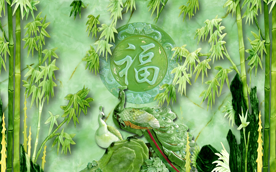 Tranh dán tường 3d giả ngọc