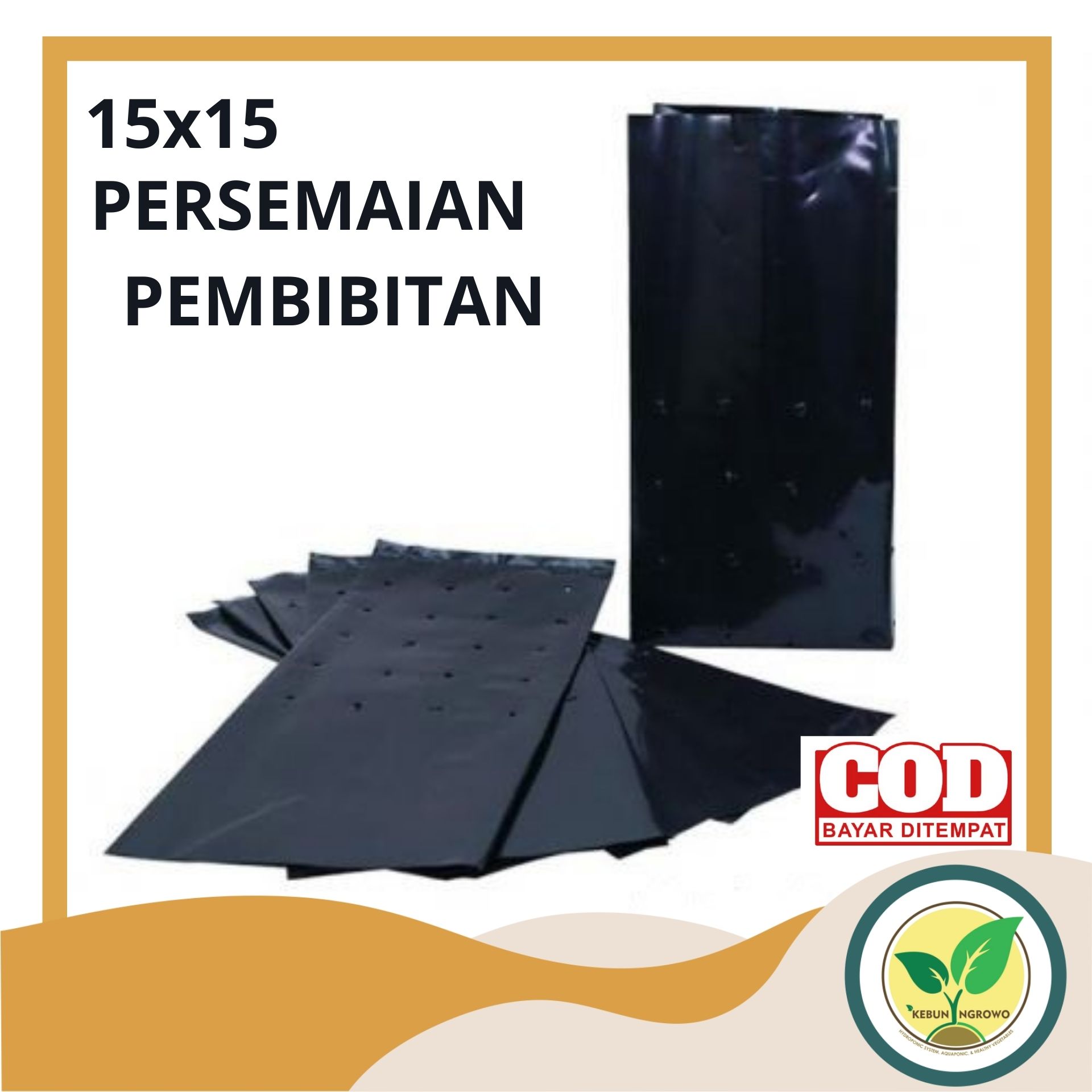 PLASTIK POLIBAG POLYBAG UNTUK SEMAI 15X15 CM ISI 10 lembar Lazada