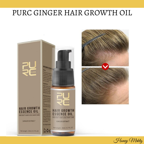 PURC Ginger Hair Growth Oil Prevent Hair Loss Promote Hair Follicle Growth Blood Circulation