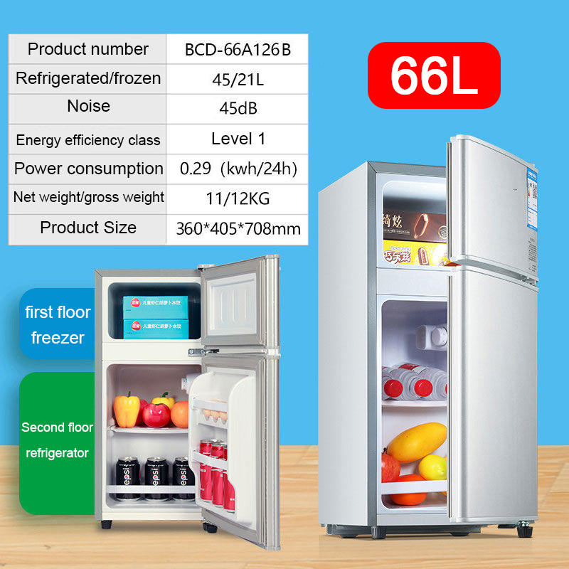 Hanabishi Mini Double Door Refrigerator Compact And Energy, 56 OFF