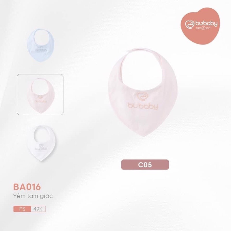 Bu baby - yếm tam giác giữ ấm cổ, mềm mại, an toàn cho bé ba016