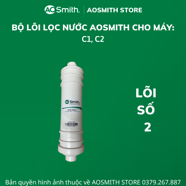 Bộ lõi lọc nước Aosmith dùng cho máy C1, C2