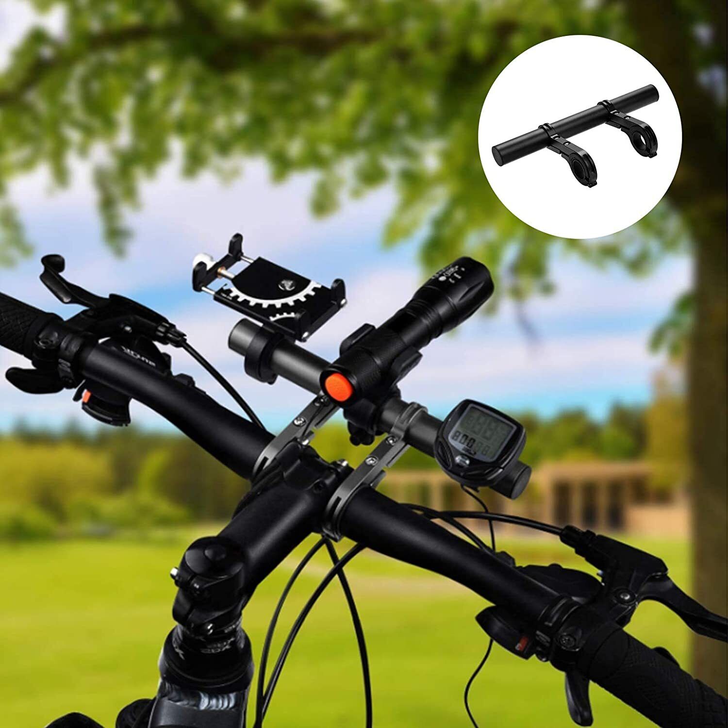 20cm Bicycle Handlebar Bracket Extender Extension Handlebar Bracket Mount Bike Holder Handle Bar 20cm