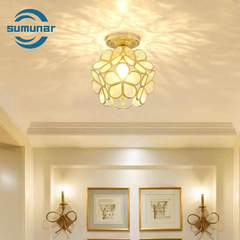 Đèn trần pha lê LED 20cm 9w Làm mờ ba màu