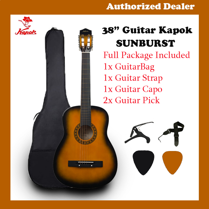 Kapok Acoustic Guitar Kapok 38" Sunburst 100 Original Free Tuning