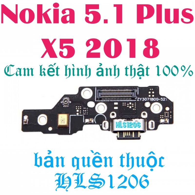 Cụm chân sạc Nokia X5, Nokia 5.1 plus