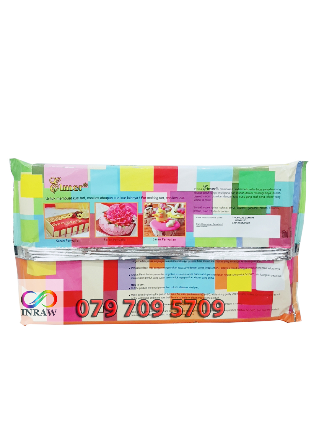 Socola Màu Vàng Chanh (Elmer Compound Tropical) Thanh 1kg