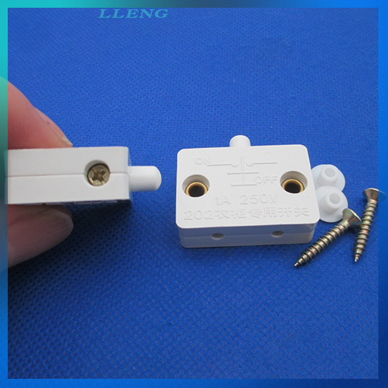 LLENG Closet Cabinet Light Automatic Reset Switch Home Cabinet Door Control Switch