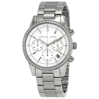 michael kors ritz watch silver