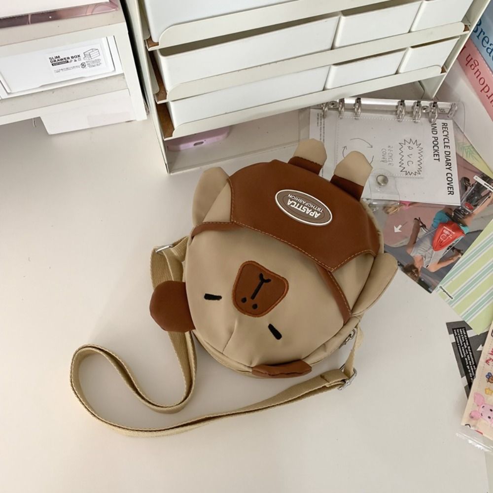 GHFT จุได้มาก กระเป๋าสะพายข้าง Capybara อ๊อกซ์ฟอร์ด สัตว์สัตว์สัตว์ ...