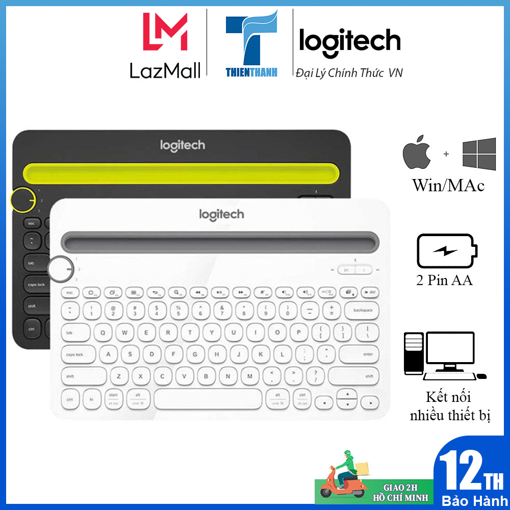 Bàn phím Bluetooth đa thiết bị Logitech K480
