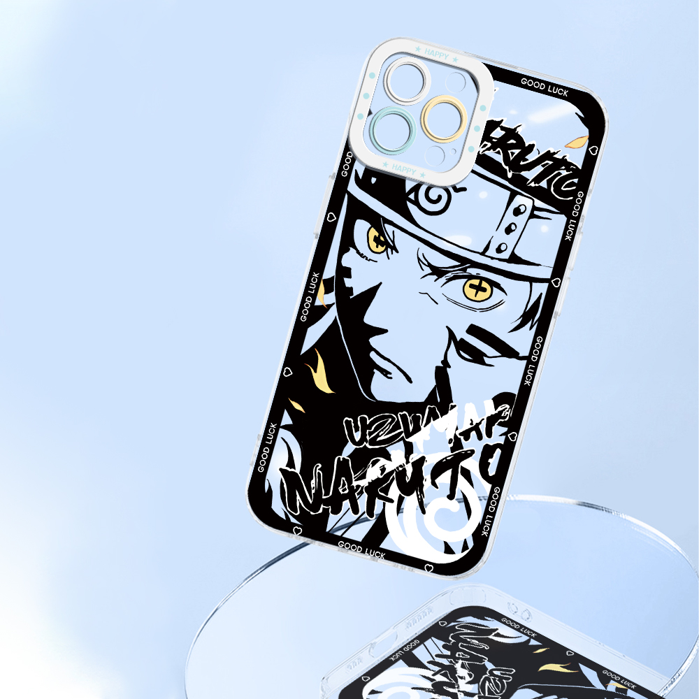 Jizetin for Infinix Note 10 Pro Note 10 Pro NFC Back Cover Transparent Cool Naruto Sketch Soft Full Camera Cover Protection Phone Cases. 