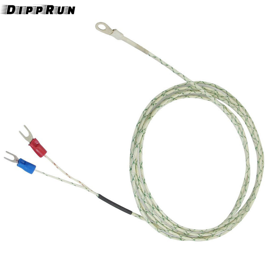 DIPPRUN 2M K TYPE Thermocouple Wire Thermometer Screw Probe Temperature Sensor Temperature Range: 0-600°C