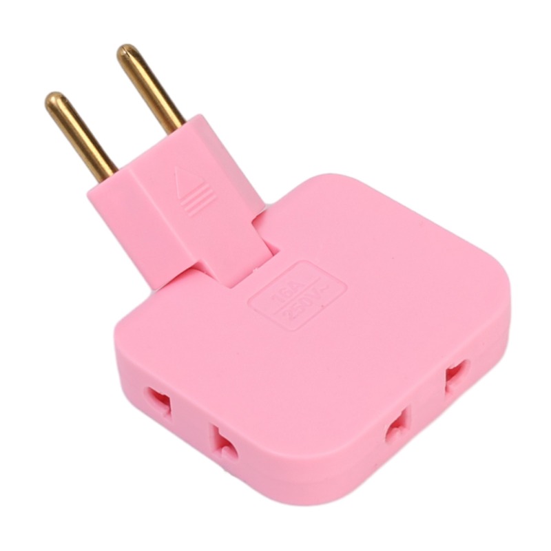 EU Plug 3 AC Outlet Power 180° Rotatable Socket Adapter 1 Convert 3 Extension Electrical Socket Multi Plug Socket AC Adapter
