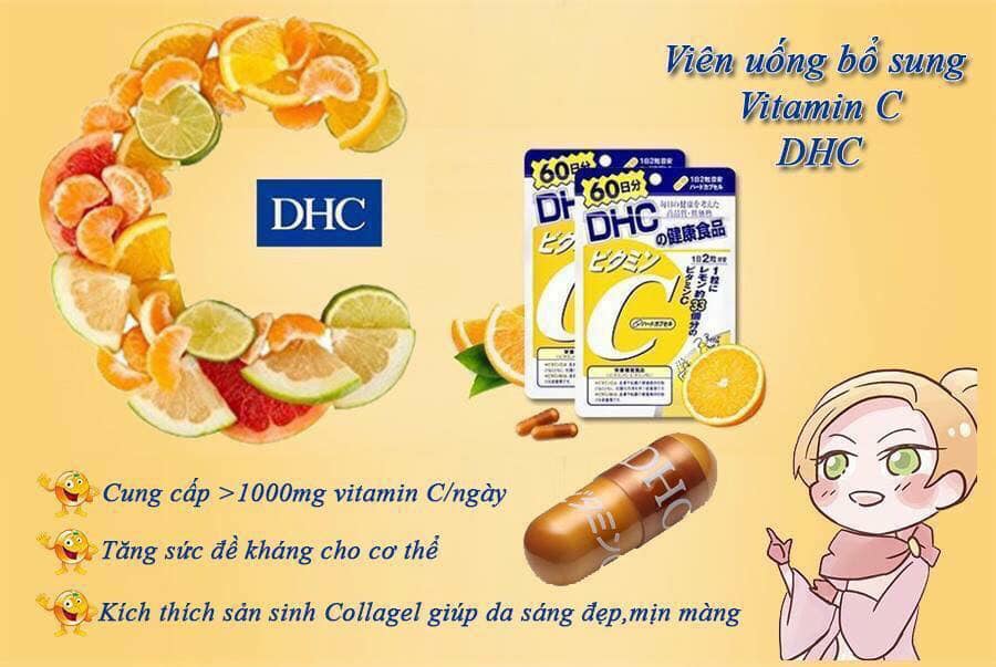 [GIẢM 5% ĐƠN 129K]Combo Viên uống DHC Ngừa mụn - Mờ thâm 30 Ngày (Kẽm & Vitamin C)